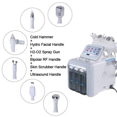 China H2o2 6 In 1 Hydrafacial Dermabrasion Device Face Aqua Peeling for sale