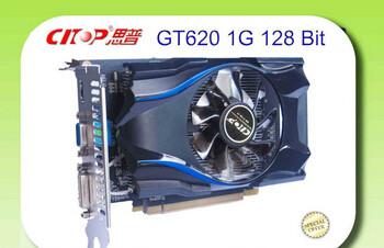 China Estoque original novo da placa gráfica da memória PCI-E de GT620 800/1333MHZ à venda