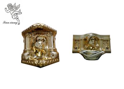 China Os ornamento fúnebres do caixão do teste padrão de Cristo, os produtos fúnebres PP reciclam materiais à venda