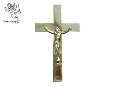 China Plastic Pale Gold Grootte 24 × 14 Cm 200 PCs/Ctn TX van Jesus Coffin Crucifix - Jesus 6# Te koop