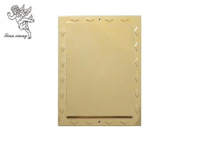 China Materiales adultos fúnebres de oro de los PP del letrero del rectángulo de los accesorios del ataúd en venta