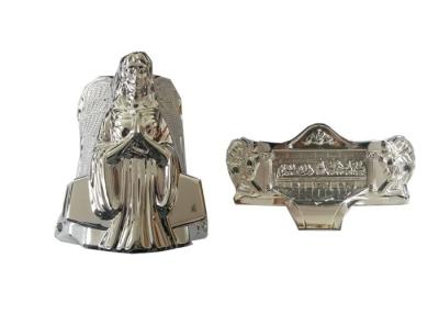 China Silver Angel Coffin Parts Hardware Corner Decoration Plastic Material Matching Casket for sale