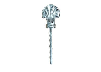 China Silver Plastic And Metal Coffin Accessories , Funeral Casket Hardware Screw For Casket Lid for sale