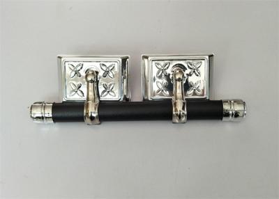 China Moulded Coffin Hardware / Casket Handles Wholesale Silver And Black for sale