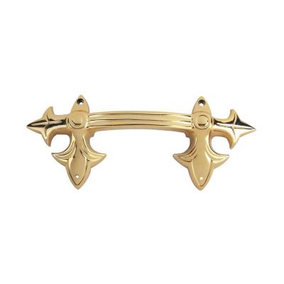 China Funeral Gold PP Recycle Plastic Coffin Handle Ornamental for sale