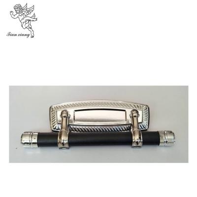 China Funeral Silver Long Casket Swing Bar PP Zinc Material TX -E H9007 for sale