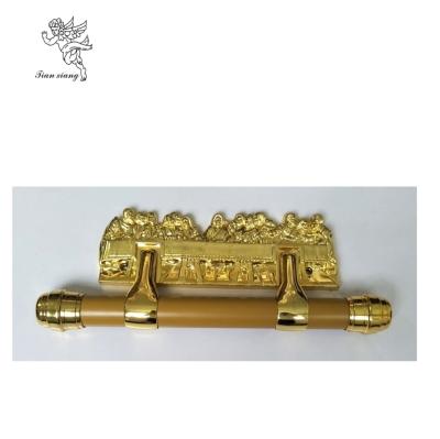 China Pale Gold Coffin Swing Handle African Style Abs Pp Plastic Material for sale