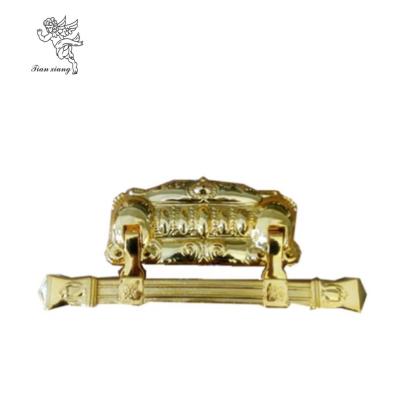 China Funeral Products Gold Plastic Coffin Handle Swing European Style for sale