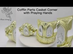 Gold Plastic Casket Corners 19kg /18kg Cathedral Iron Tubes