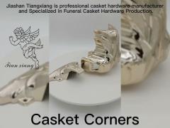 ABS Plastic Casket Corner Hardware Iron Tubes Coffin Fittings