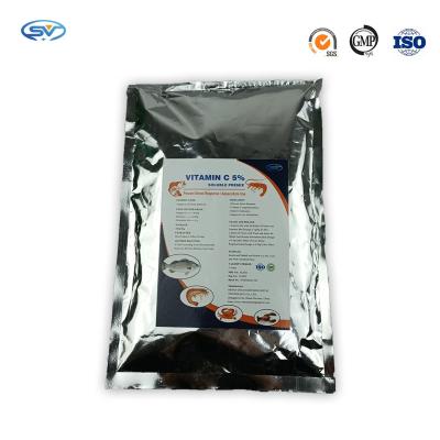 China Aquaculture Medicines Vitamin C 5% Fish Feed Additives in fish nutrition Growth GMP for sale