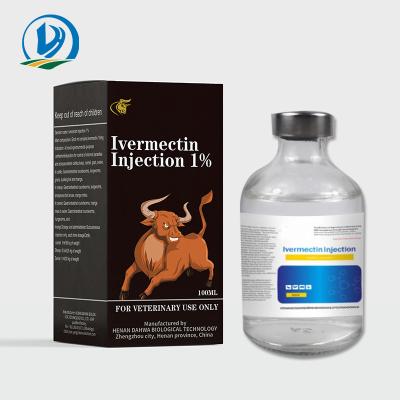 China Ivermectin 1% Injection Veterinary Injectable Drugs Insect Repellent Injection For Cattle for sale
