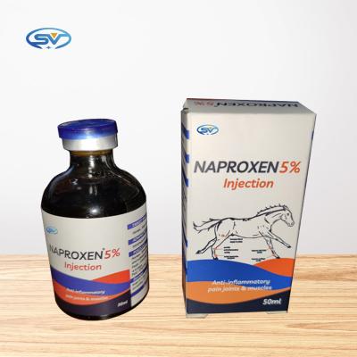 China 5% Naproxen 50Mg/ML Veterinary Injectable Drugs Anti Inflammatory Relieve Fever for sale