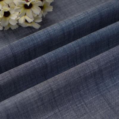 China Plain Dyed 21s Plain Weave 100% Cotton Oxford Chambray Fabric For Clothing for sale