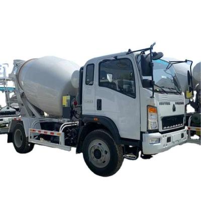 China Howo Concrete Mixer Truck with pump 4 m3 factory price for sale