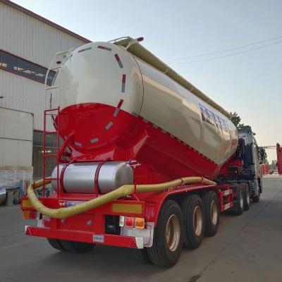 China Hot Selling Used Powder and Grain Material Semi Trailer in Good Condition for sale