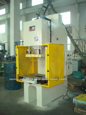 China PLC Drive 2mm Sheet Metal Hydraulic C Type 125T Press Machine with 800mm worktable for sale