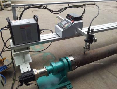 China Cadena de producción galvanizada de poste ligero de calle cortadora del plasma del CNC en venta