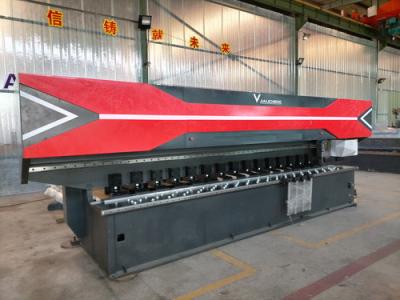 China Vertial Type Hydraulic Sheet CNC V Grooving Machine 4m Long Cutting 89 Deg V Grooves for sale