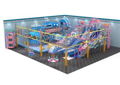 China PVC Foamed Large Indoor Play Structures Playground Kids Adventure Couse For Play Center en venta