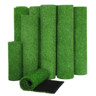 China SGS Dark Green High Density green grass floor mat Artificial 4*25m PE PP en venta