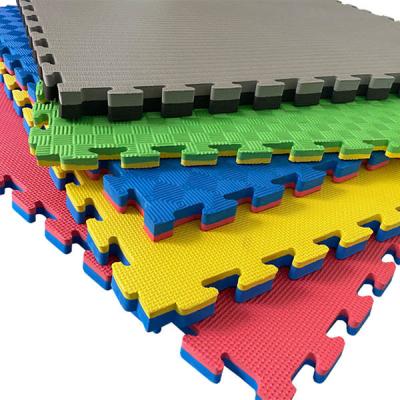 China ISO9001 Double Side Pattern Eva foam floor mats Eco Friendly 100x100cm for sale
