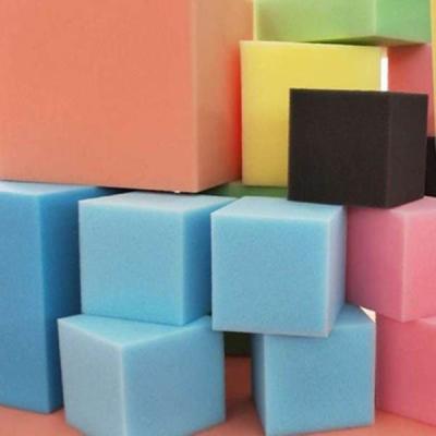 China 200mm Fireproof foam pit cubes Blue For Gymnastics High Density for sale