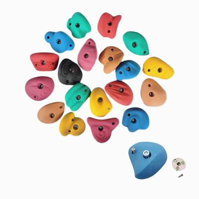 China Anti Fire Kids Playground Parts , Colorful Resin Climbing Holds for sale