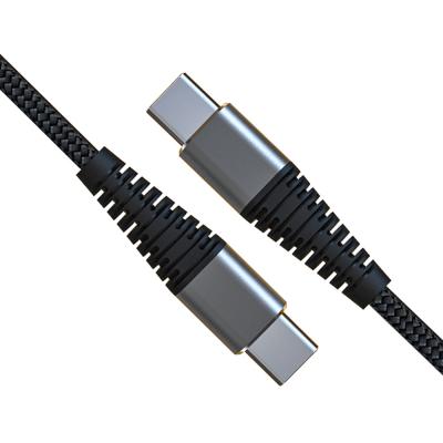China Tipo cabo de carregamento de USB do preto do paládio 100W 20V 5A de C para a transmissão de dados à venda