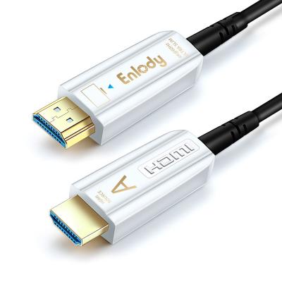 China 18Gbps AOC 300ft 100 cabo ótico Shell liga de zinco ativo da fibra HDMI do medidor à venda