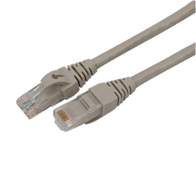 China 4PR 24AWG Cat5e Ethernet Lan Cable 30 Ft Length Grey Color OCC for sale