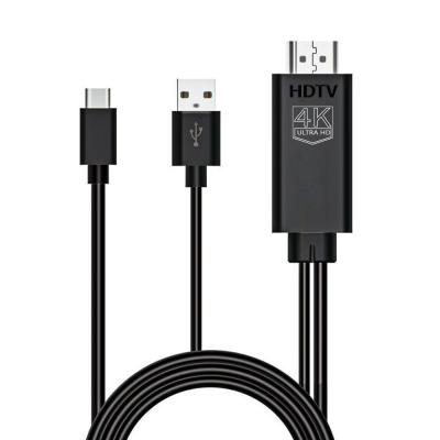 China 4K 30Hz Type C To HDMI HDTV Cable For Laptop , Nickel Plated 10 Foot HDTV HDMI Cable for sale