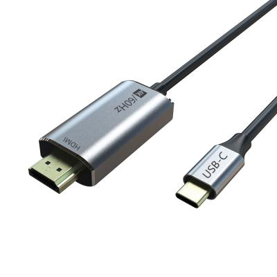 China Alumium Shell 3ft 4k 60hz USB C To HDMI HDTV Cable IPad Air 4 Use for sale