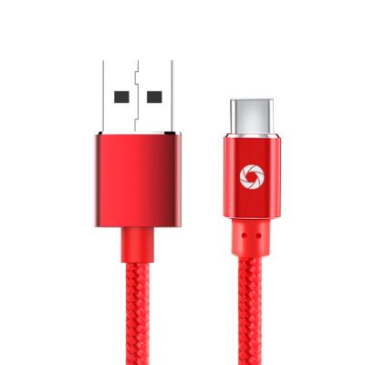 China 480Mbps Nylon 3A Usb C To Usb Cable 3FT Red Color PS5 Data Support for sale