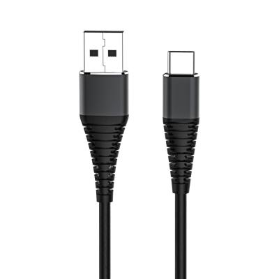 China Nylon 3A 3Foot Black 2.0 USB Type C Charging Cable Black Color For LG G5 for sale