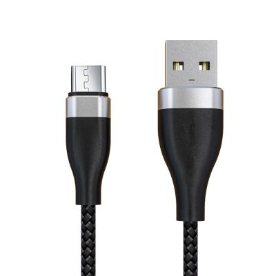 China 480Mbps cable micro los 3.3FT negro de nylon de los datos USB para el teléfono móvil en venta