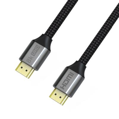 China 6.5 Foot Braided 8k@60hz Hdmi Ultra High Speed 48gbps Cable Male To Male for sale