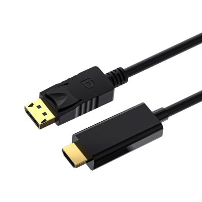 China Gold Plated 60HZ 30Hz 4K Displayport Cable HDTV 1.2 1.4 DP To HDMI for sale