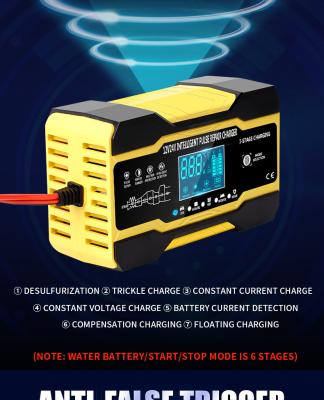 China 12V 24V PWM Intelligent Lead Acid Battery Charger ISO9001 for sale