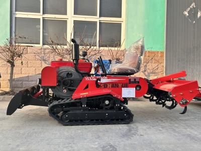 China 25 HP 35 HP Trator Agrícola Agrícola Crawler Paddy Tractor Multifuncional à venda