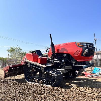 China 50hp 60hp Campo de arroz y arroz arrojado Tractor de campo en venta