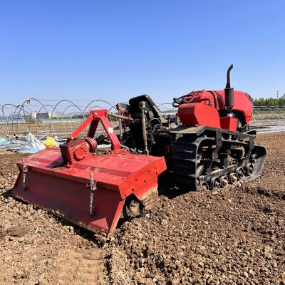 China Multifunction Compact Crawler Tractor Farm Equipment With Loader And Backhoe for sale