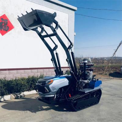 China Garten-Crawler-Spur-Traktoren 50 PS 60 PS Kleinbauernhof-Crawler-Traktor mit Ladegerät zu verkaufen