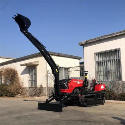 China Mini-Tiller 50 PS Dreh-Mini-Crawler-Traktor Landwirtschaftsgeräte zu verkaufen