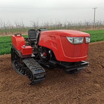 China Fully Automatic Small Tiller Bulldozer Rotary 120HP Small Tracked Tractor for sale