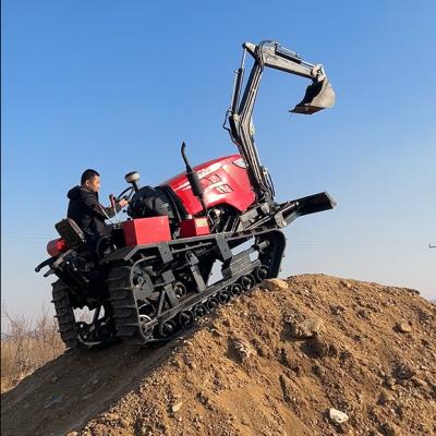 China Full Hydraulic Small Crawler Tractor For Paddy Field / Dry Field for sale
