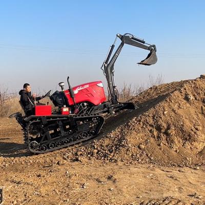 Cina Agricoltura Orchard Agricoltura motore diesel trattore con tosaerba escavatore macchine agricole in vendita