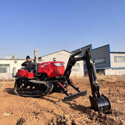 Chine Tracteur à rampe de 80 chevaux mini-dozers Tracteur agricole à vendre