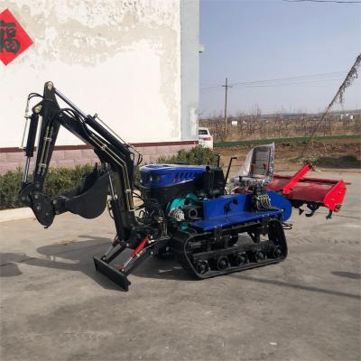 China Mini tractor de 25 CV con pistas de goma en venta