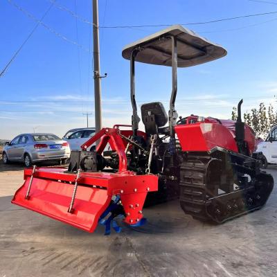 China Tractor de rolagem de pista de borracha de mini diesel agrícola multifuncional com acessórios gratuitos à venda